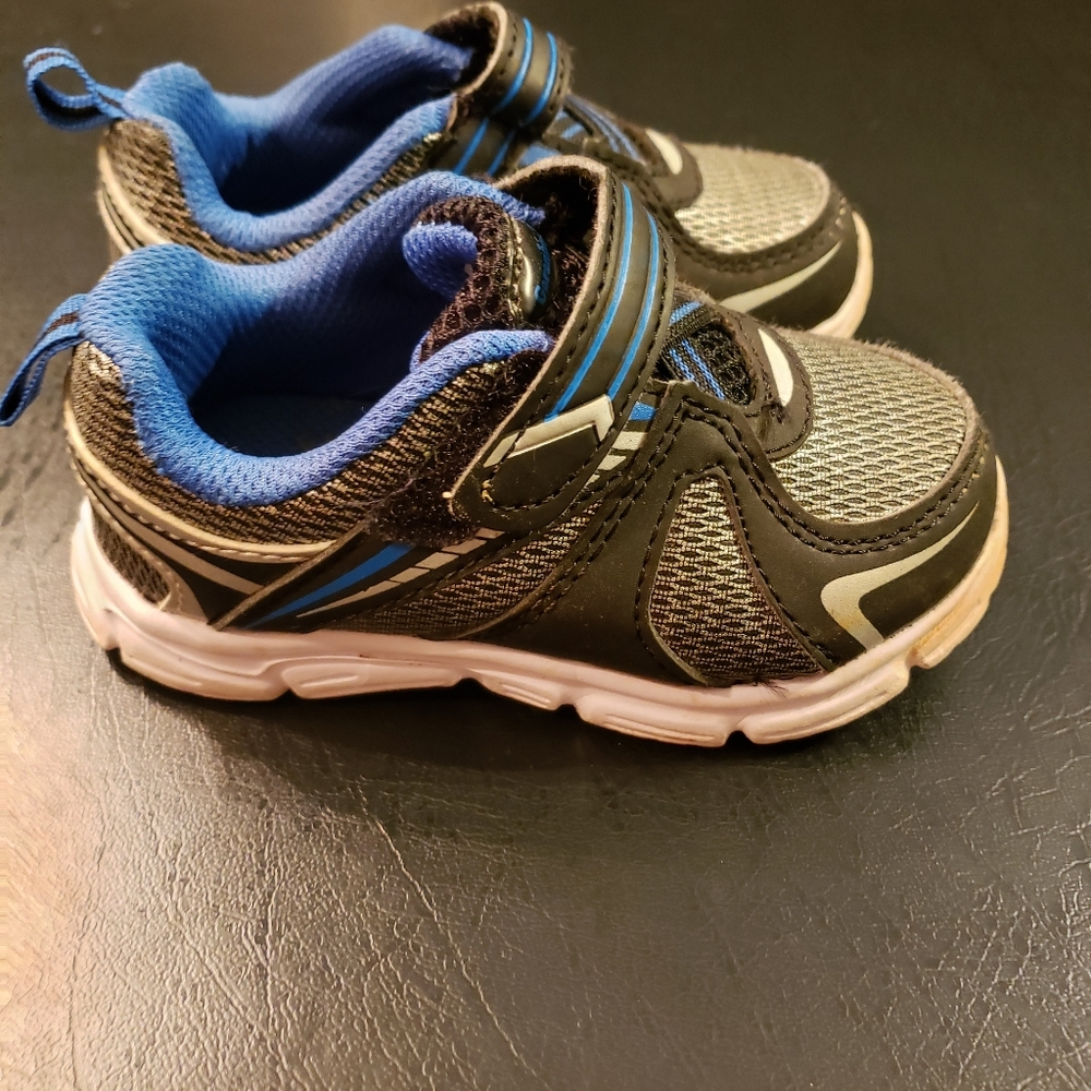 Boys Blue,White and Black Tennis Shoes